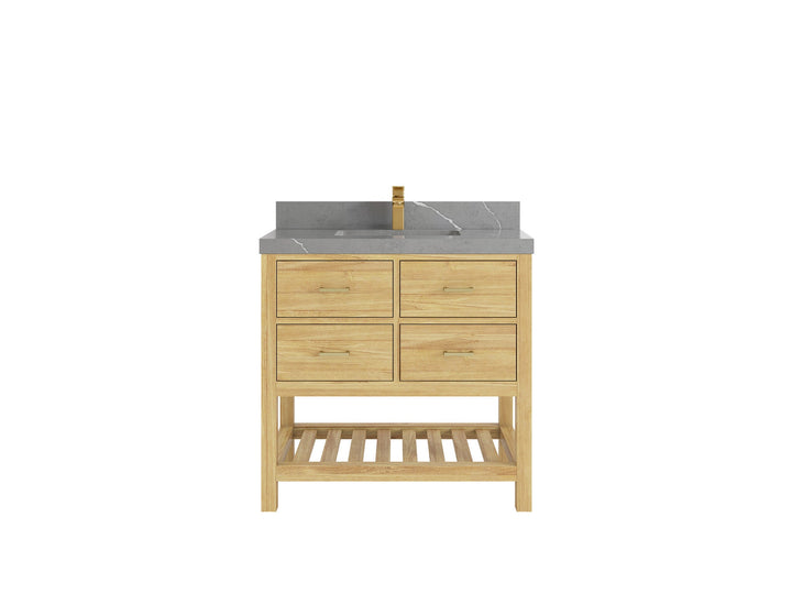 Parker Teak Wood 36 in. W x 22 in. D Center Sink Bathroom Vanity - photo 26
