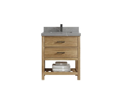 Parker Teak Wood 30 in. W x 22 in. D Single Sink Bathroom Vanity - photo 14