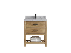 Parker Teak Wood 30 in. W x 22 in. D Single Sink Bathroom Vanity - photo 15