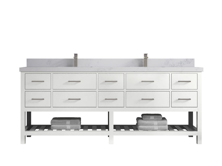 Parker 84 in. W x 22 in. D Double Sink Bathroom Vanity - photo 18