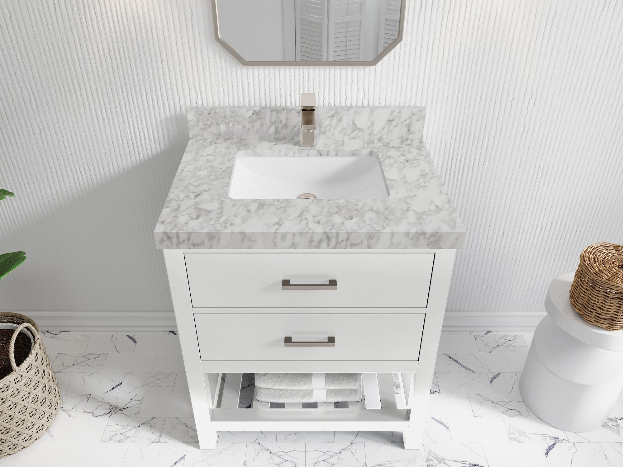 Parker 30 in. W x 22 in. D Single Sink Bathroom Vanity