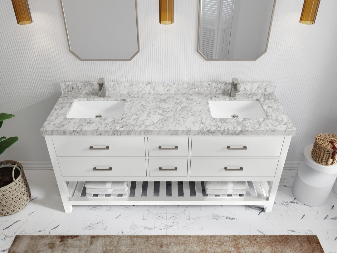 Parker 72 in. W x 22 in. D Double Sink Bathroom Vanity