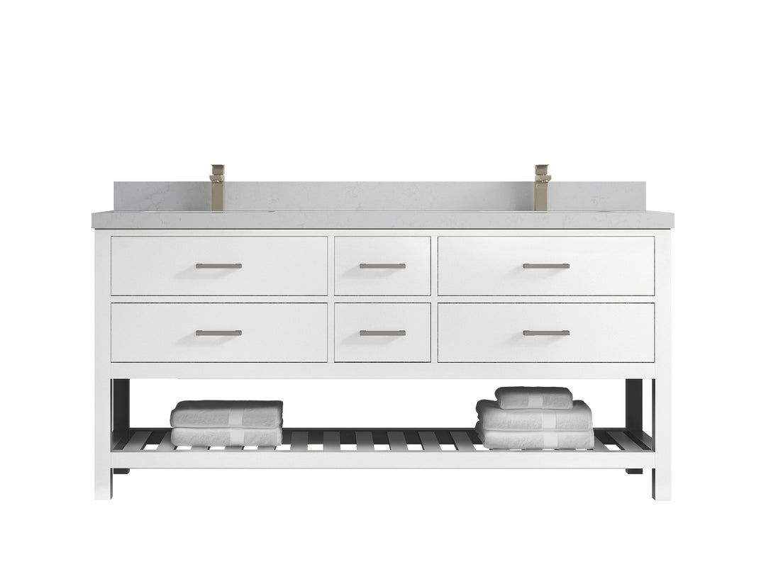 Parker 72 in. W x 22 in. D Double Sink Bathroom Vanity