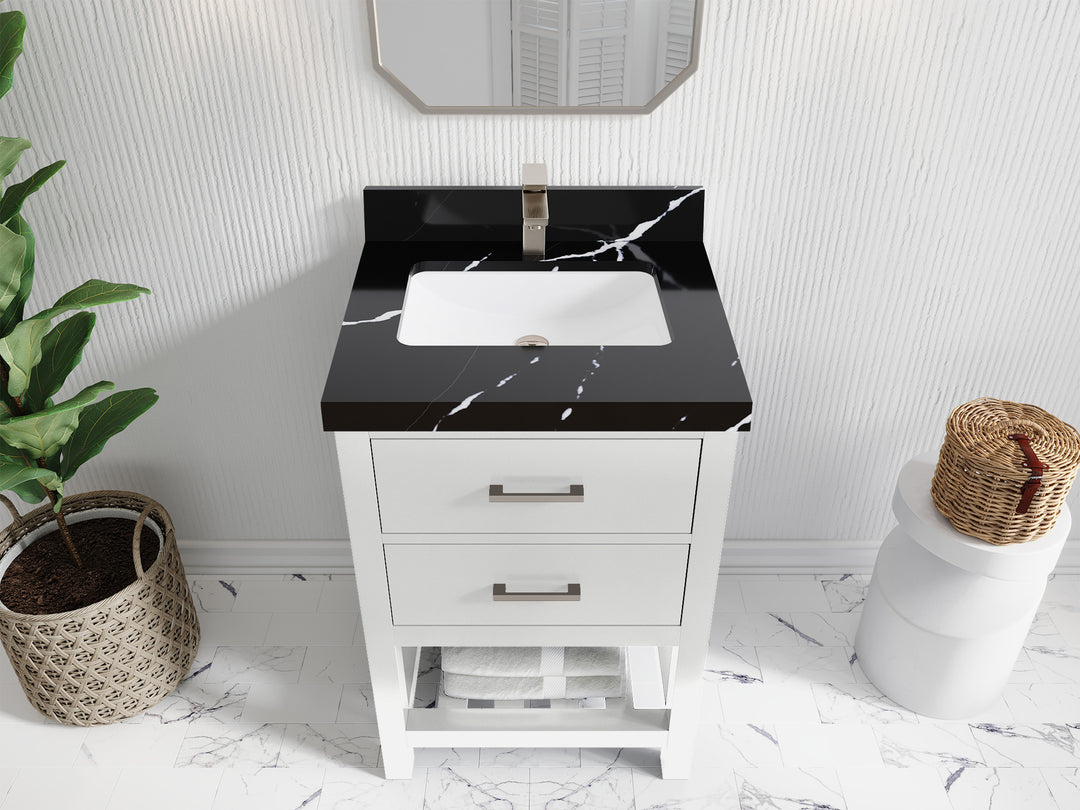 Parker 24 in. W x 22 in. D Single Sink Bathroom Vanity