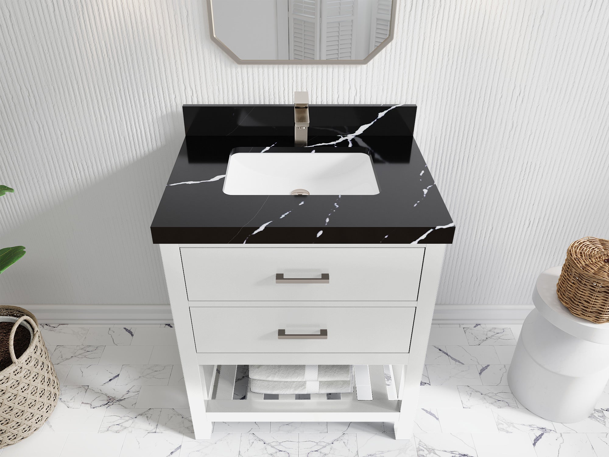 Parker 30 in. W x 22 in. D Single Sink Bathroom Vanity