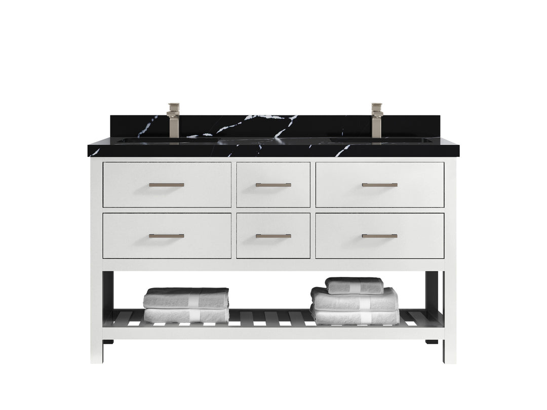 Parker 60 in. W x 22 in. D Double Sink Bathroom Vanity