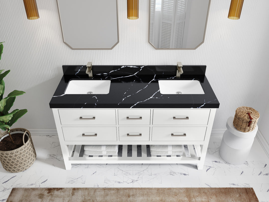 Parker 60 in. W x 22 in. D Double Sink Bathroom Vanity