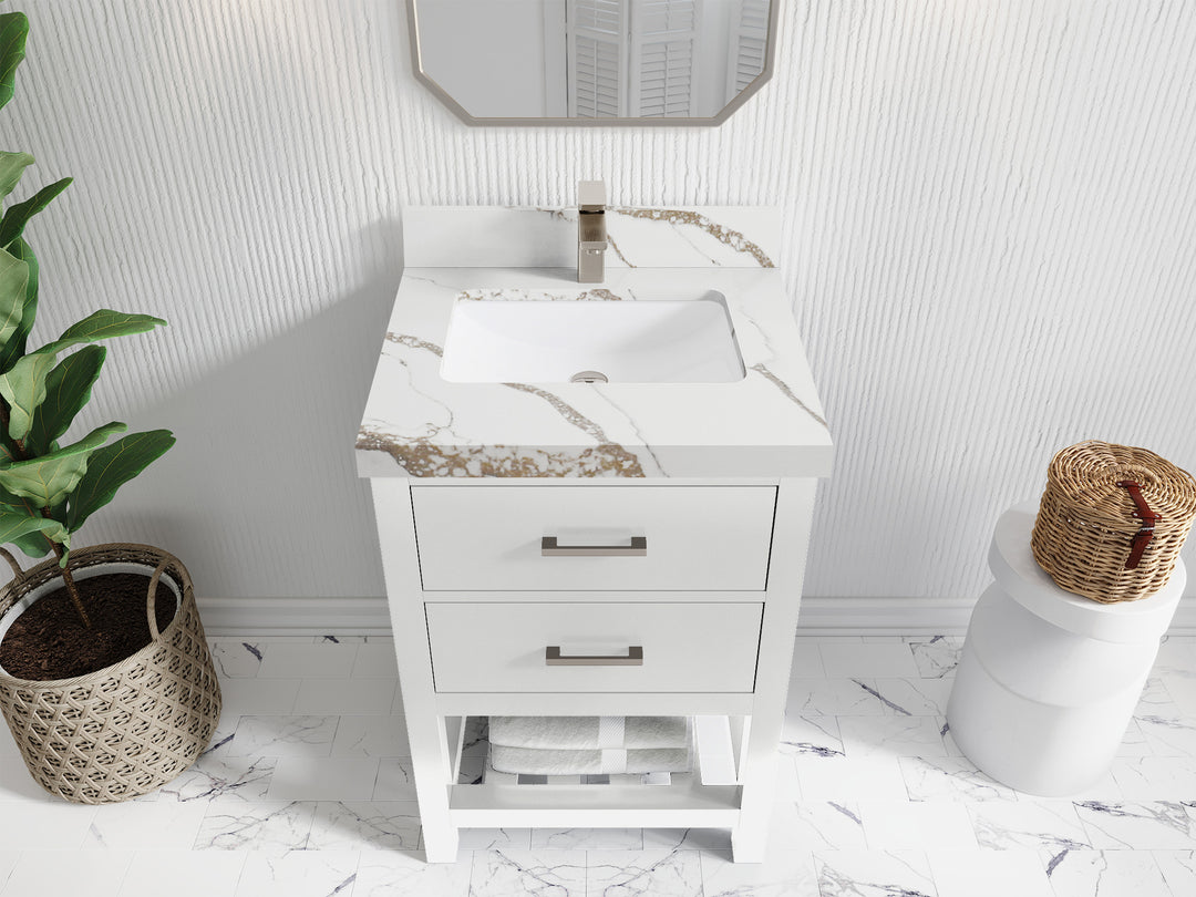 Parker 24 in. W x 22 in. D Single Sink Bathroom Vanity
