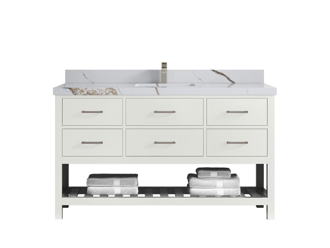 Parker 60 in. W x 22 in. D Single Sink Bathroom Vanity