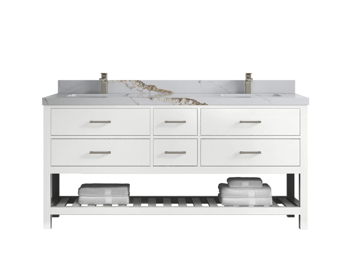Parker 72 in. W x 22 in. D Double Sink Bathroom Vanity - photo 12