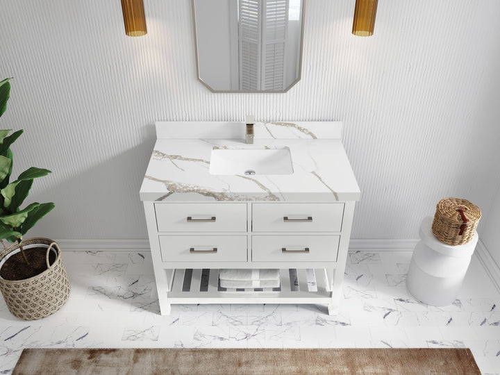 Parker 42 in. W x 22 in. D Single Sink Bathroom Vanity - photo 11