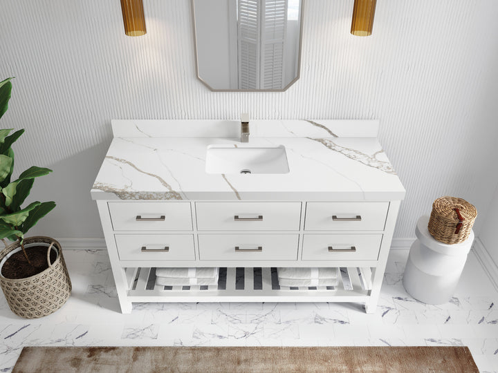 Parker 60 in. W x 22 in. D Single Sink Bathroom Vanity - photo 13