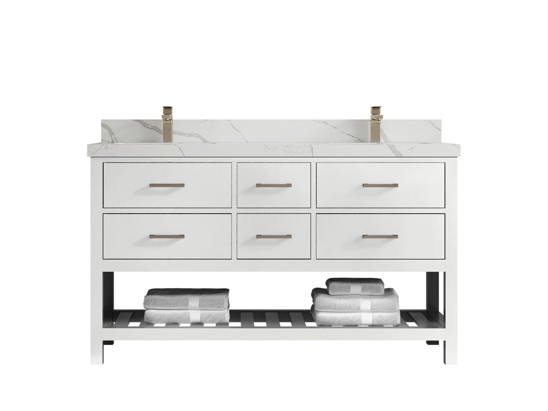 Parker 60 in. W x 22 in. D Double Sink Bathroom Vanity