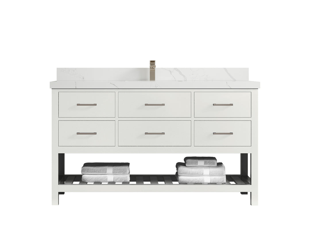 Parker 60 in. W x 22 in. D Single Sink Bathroom Vanity