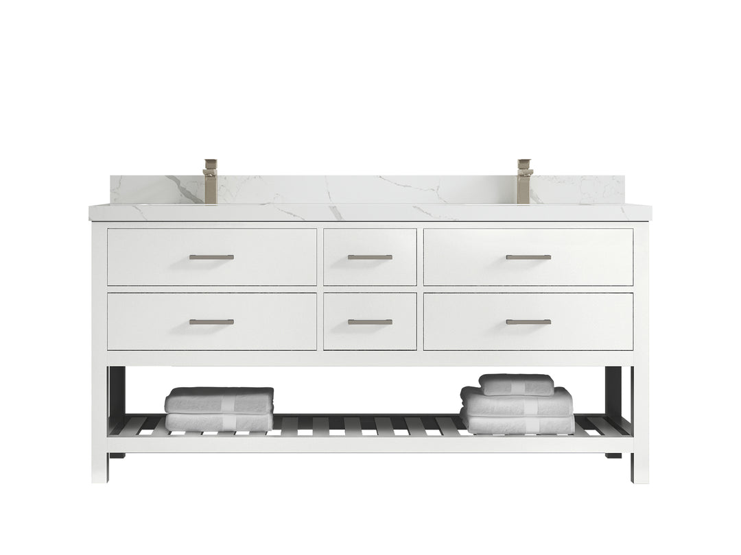 Parker 72 in. W x 22 in. D Double Sink Bathroom Vanity