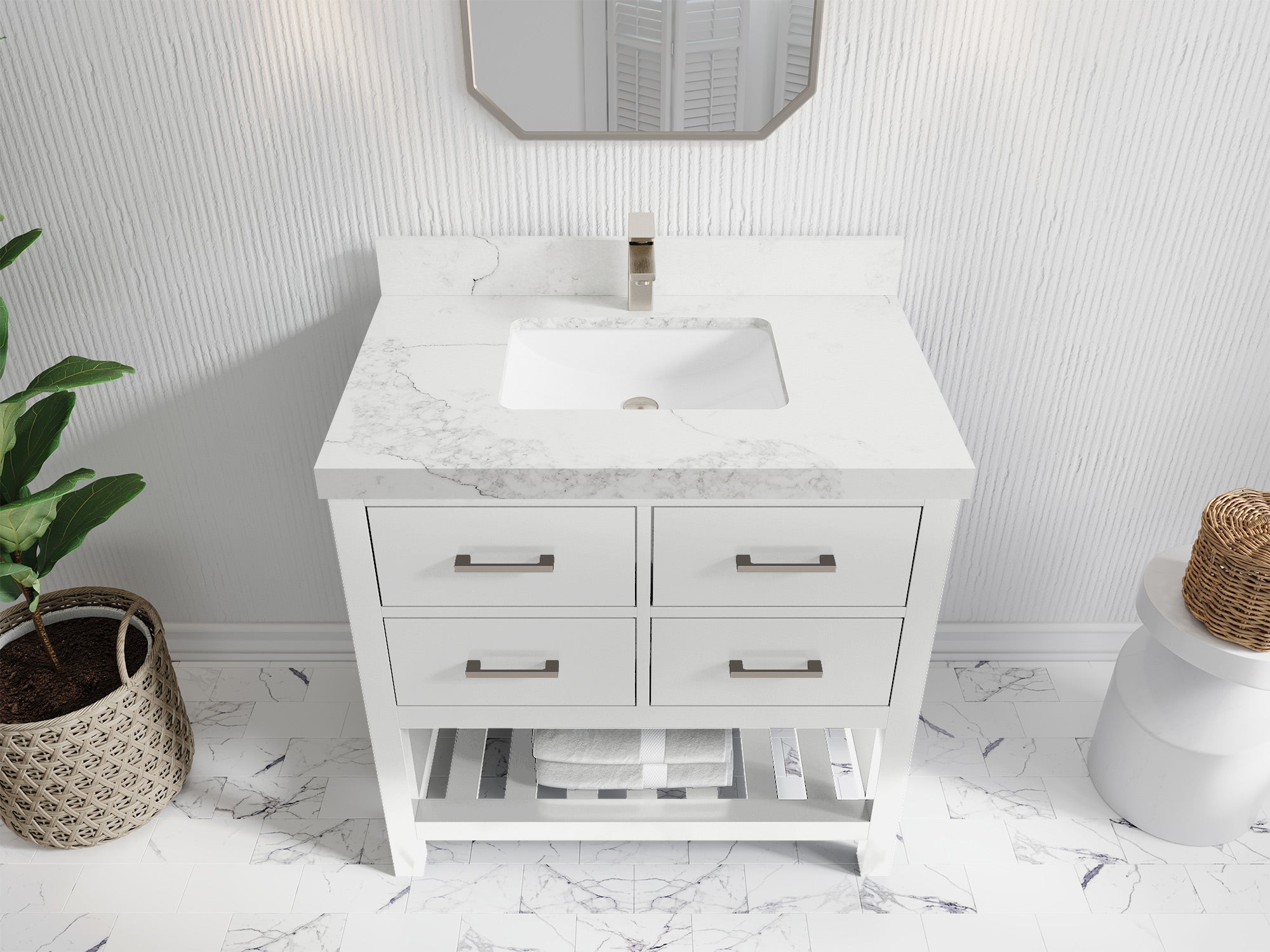 Parker 36 in. W x 22 in. D Single Sink Bathroom Vanity