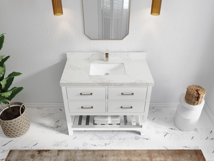 Parker 42 in. W x 22 in. D Single Sink Bathroom Vanity - photo 15