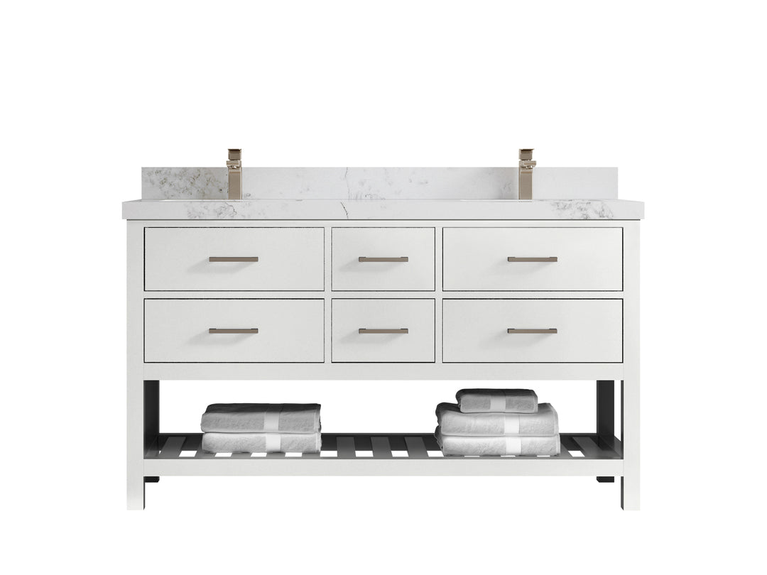 Parker 60 in. W x 22 in. D Double Sink Bathroom Vanity