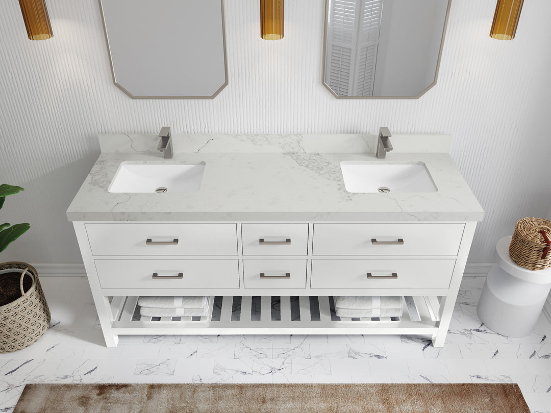 Parker 72 in. W x 22 in. D Double Sink Bathroom Vanity