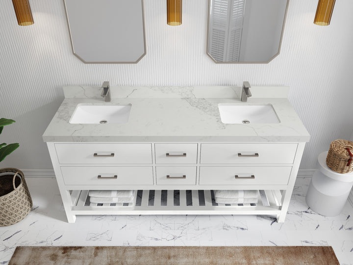 Parker 72 in. W x 22 in. D Double Sink Bathroom Vanity - photo 15