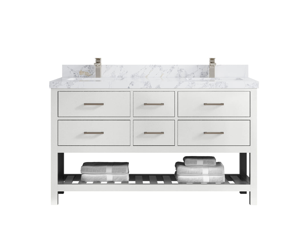 Parker 60 in. W x 22 in. D Double Sink Bathroom Vanity