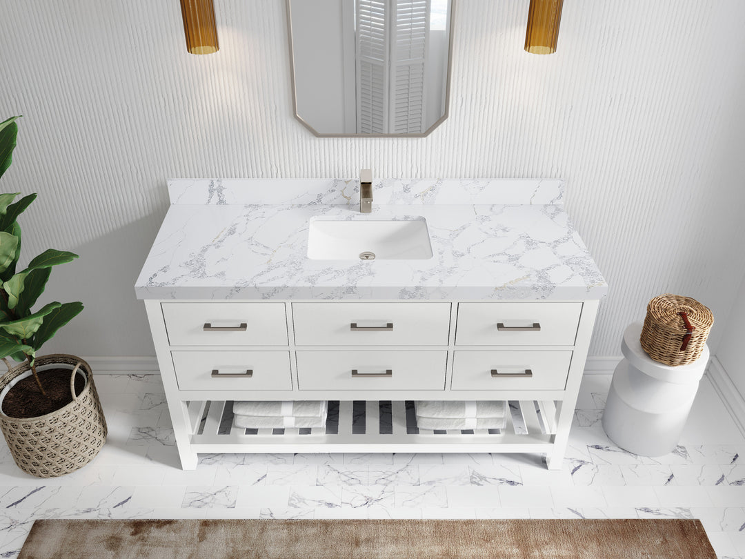 Parker 60 in. W x 22 in. D Single Sink Bathroom Vanity