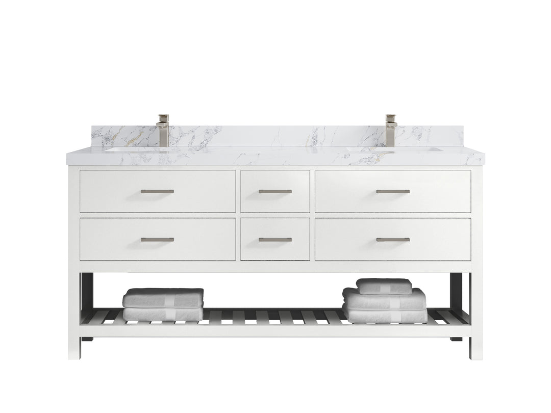 Parker 72 in. W x 22 in. D Double Sink Bathroom Vanity