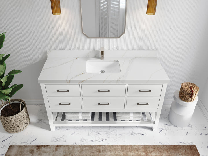 Parker 60 in. W x 22 in. D Single Sink Bathroom Vanity - photo 21