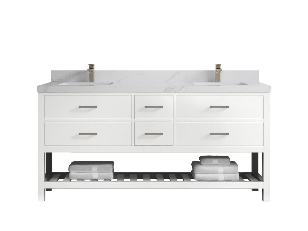 Parker 72 in. W x 22 in. D Double Sink Bathroom Vanity