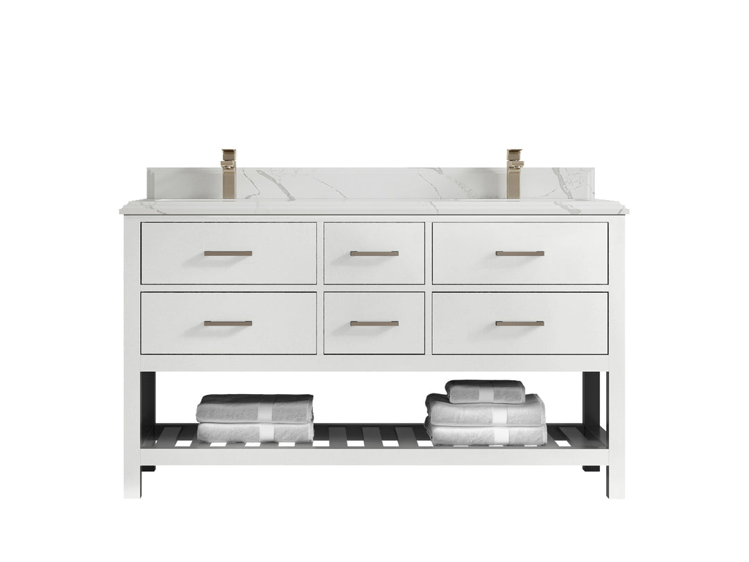 Parker 60 in. W x 22 in. D Double Sink Bathroom Vanity