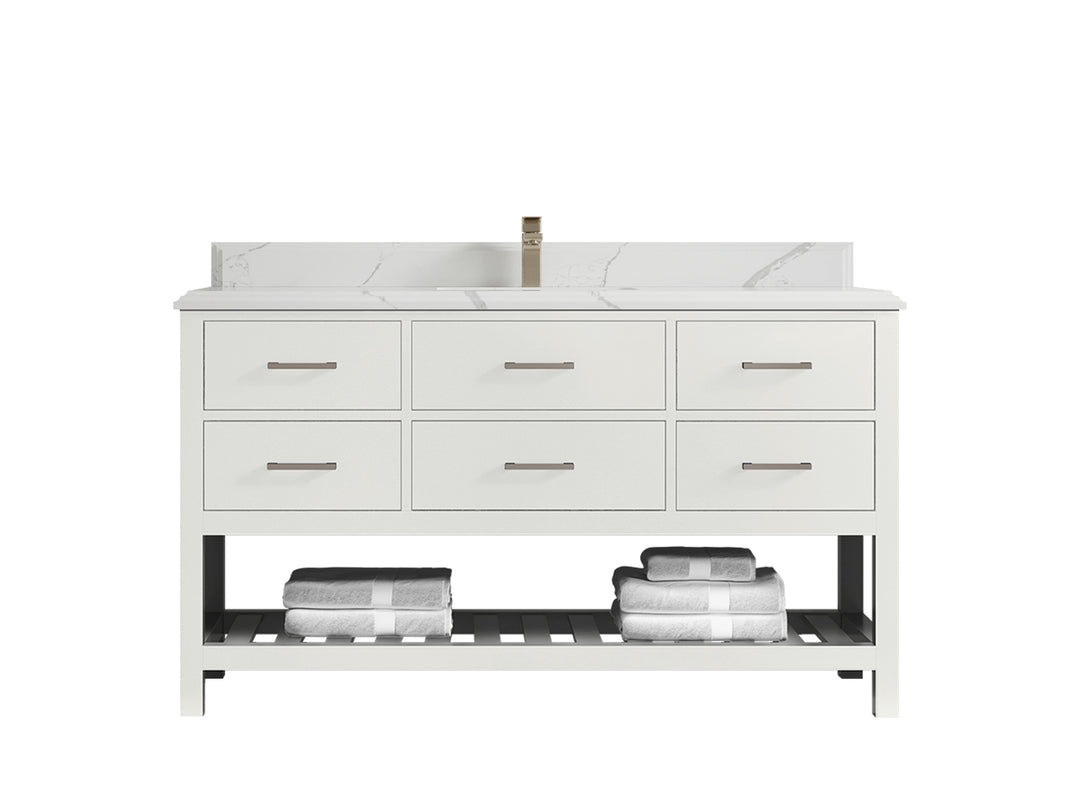 Parker 60 in. W x 22 in. D Single Sink Bathroom Vanity