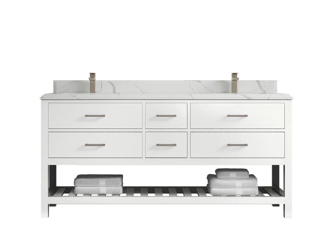 Parker 72 in. W x 22 in. D Double Sink Bathroom Vanity