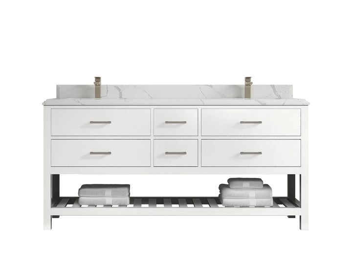 Parker 72 in. W x 22 in. D Double Sink Bathroom Vanity - photo 45