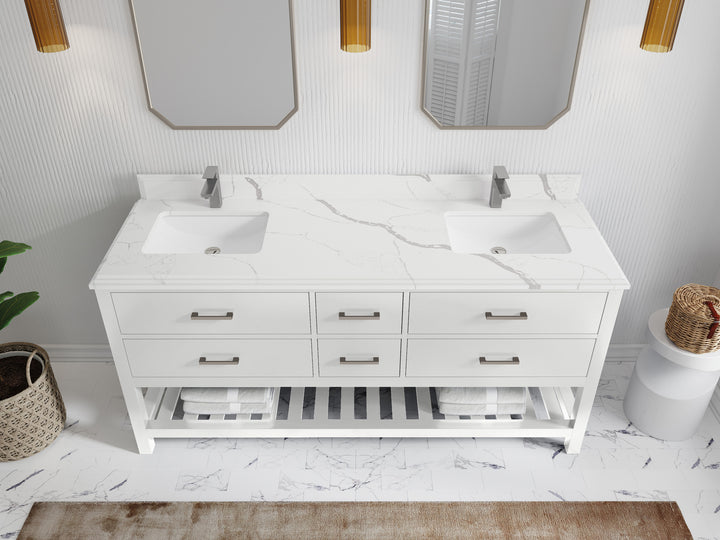 Parker 72 in. W x 22 in. D Double Sink Bathroom Vanity - photo 44