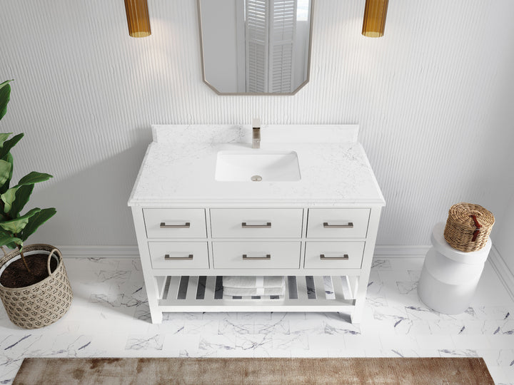 Parker 48 in. W x 22 in. D Single Sink Bathroom Vanity - photo 46