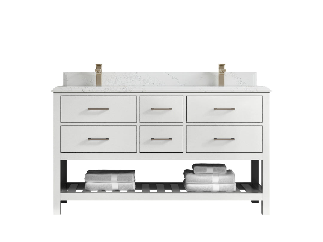 Parker 60 in. W x 22 in. D Double Sink Bathroom Vanity