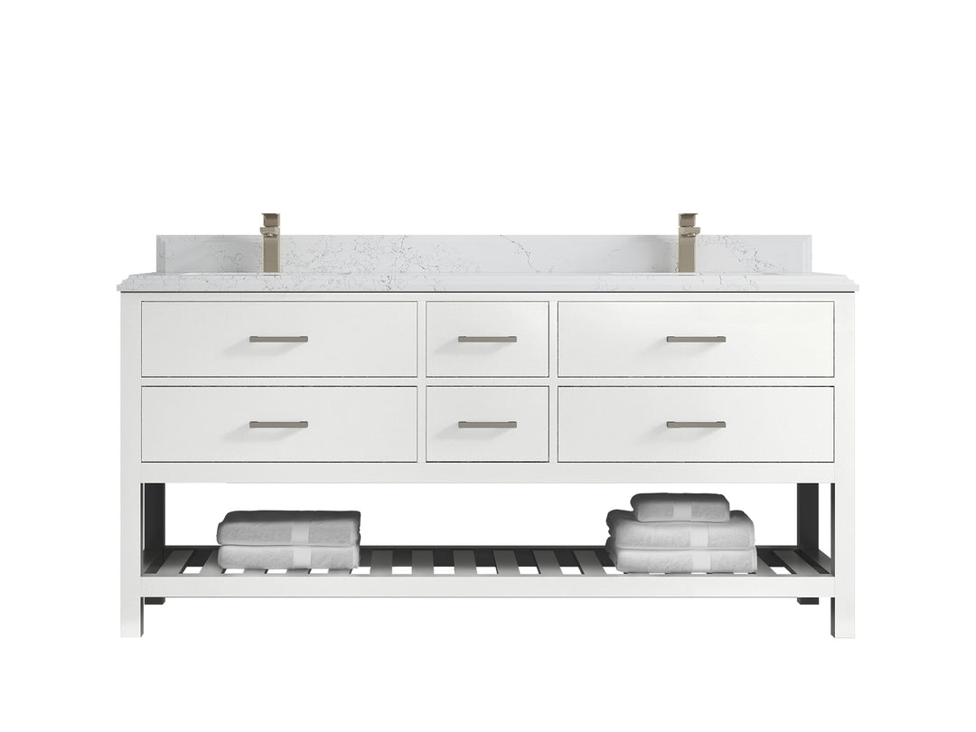 Parker 72 in. W x 22 in. D Double Sink Bathroom Vanity
