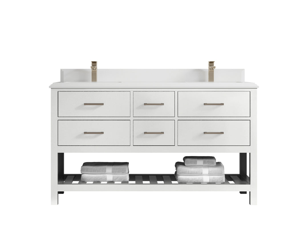 Parker 60 in. W x 22 in. D Double Sink Bathroom Vanity