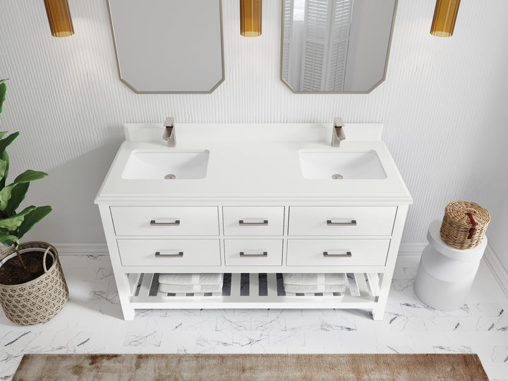 Parker 60 in. W x 22 in. D Double Sink Bathroom Vanity - photo 48