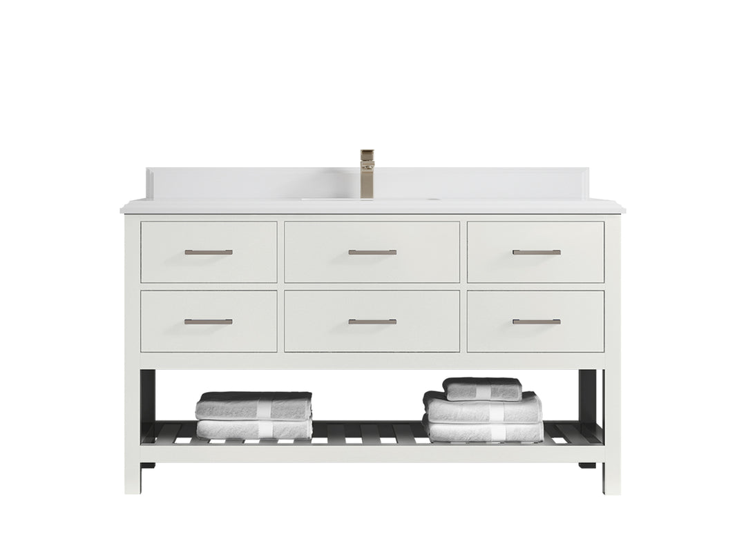Parker 60 in. W x 22 in. D Single Sink Bathroom Vanity