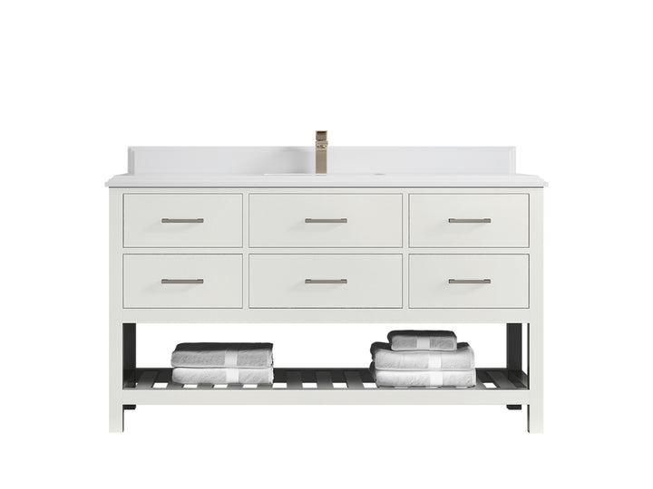 Parker 60 in. W x 22 in. D Single Sink Bathroom Vanity - photo 49