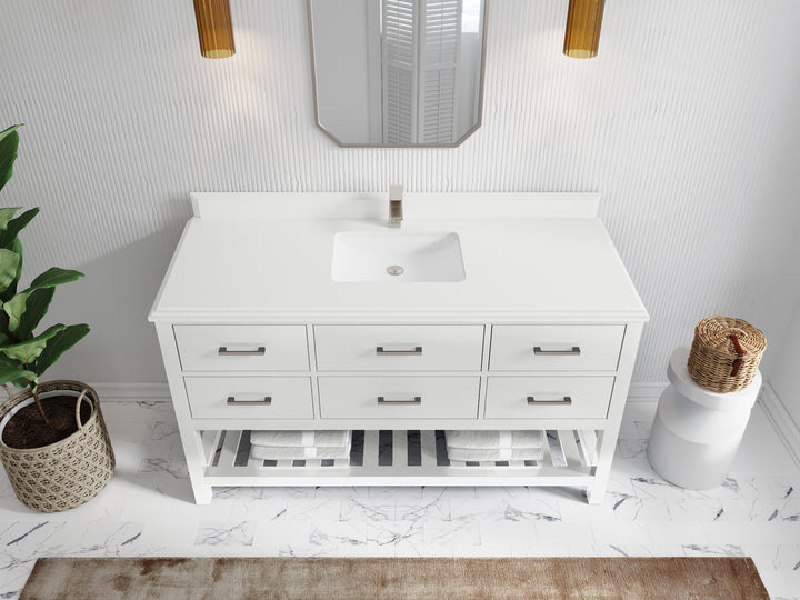 Parker 60 in. W x 22 in. D Single Sink Bathroom Vanity - photo 48