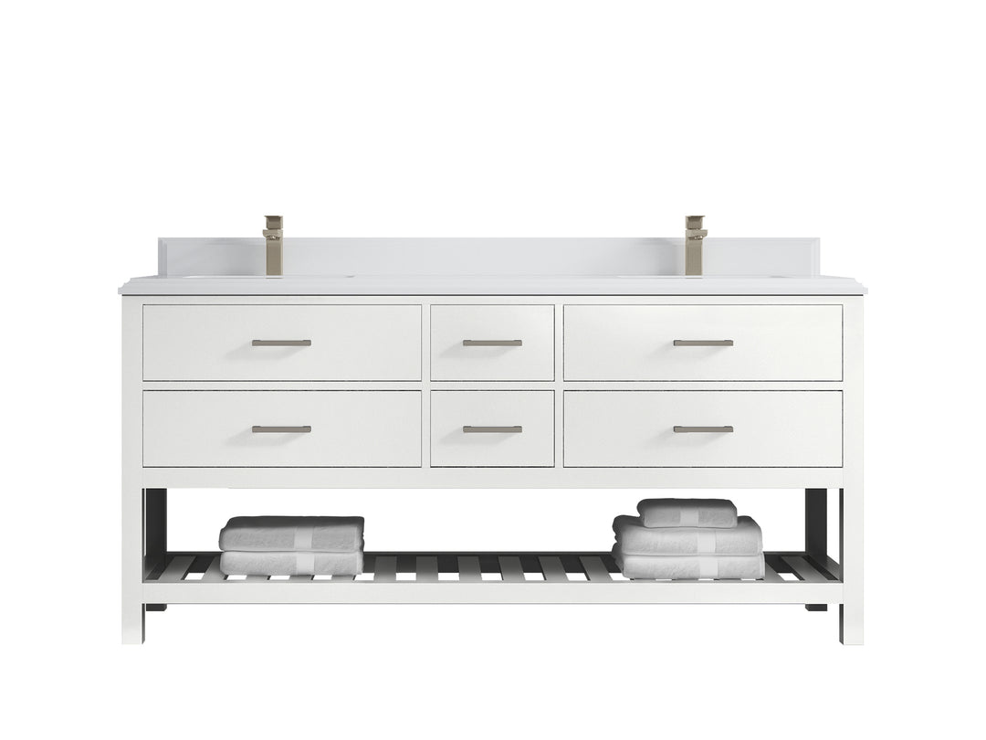 Parker 72 in. W x 22 in. D Double Sink Bathroom Vanity