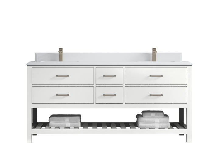 Parker 72 in. W x 22 in. D Double Sink Bathroom Vanity - photo 49