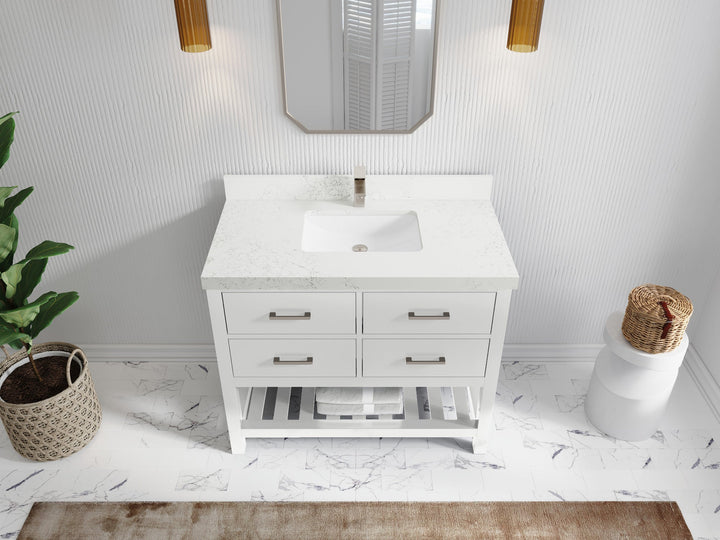 Parker 42 in. W x 22 in. D Single Sink Bathroom Vanity - photo 25