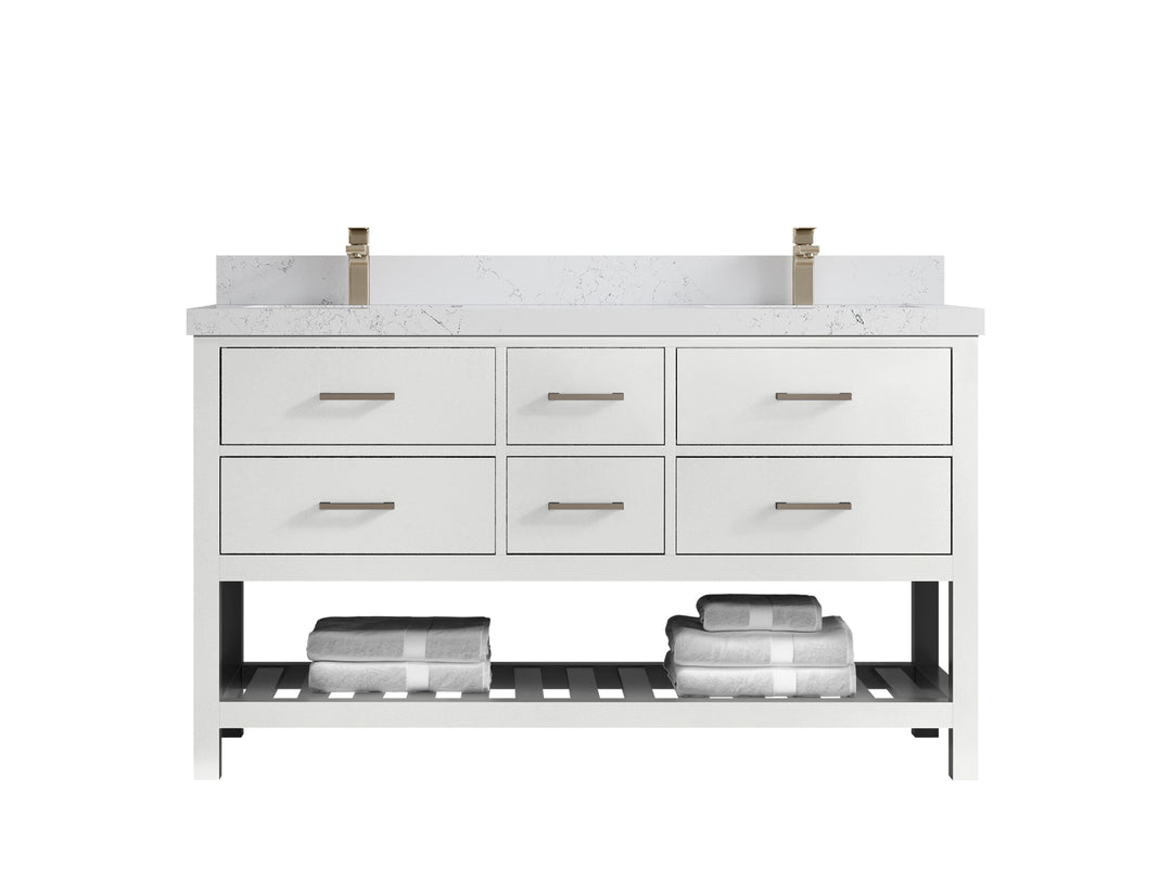Parker 60 in. W x 22 in. D Double Sink Bathroom Vanity
