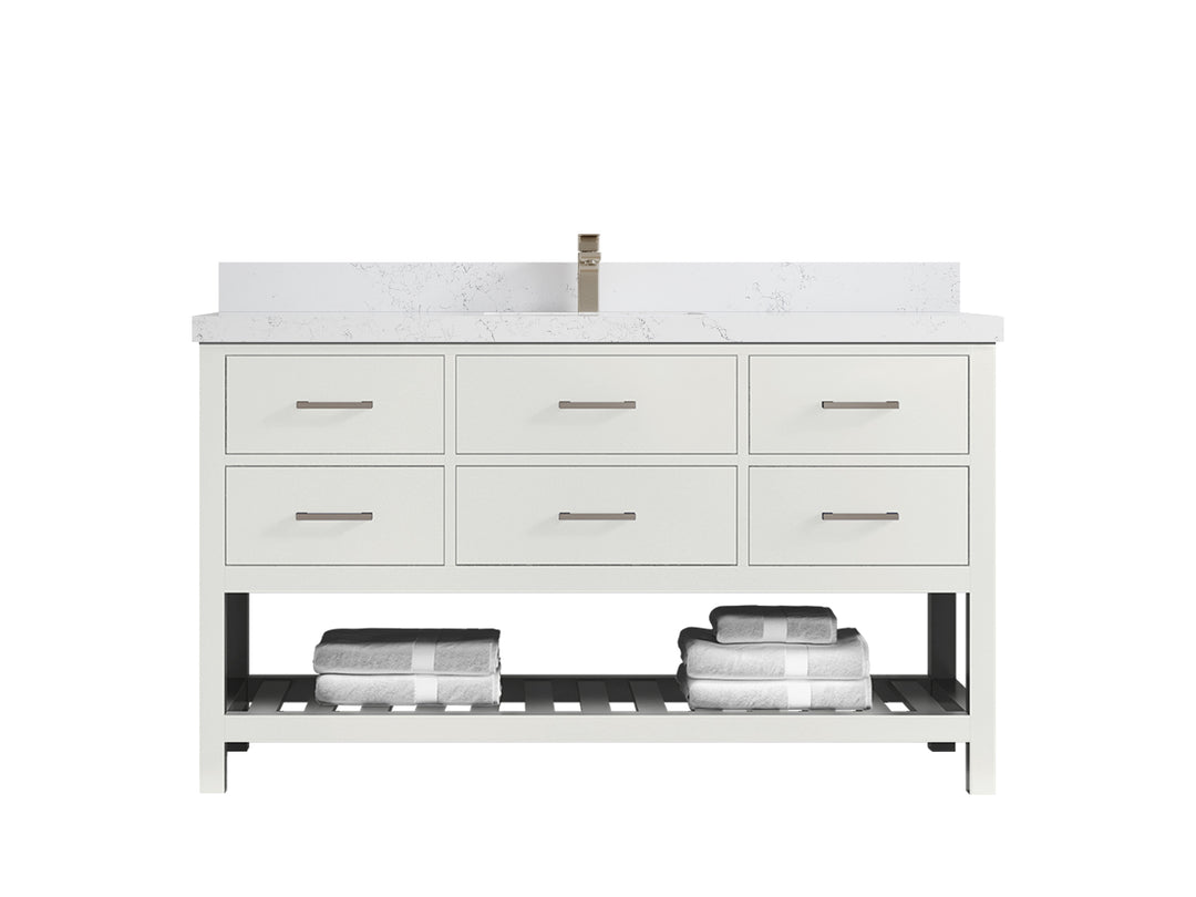 Parker 60 in. W x 22 in. D Single Sink Bathroom Vanity
