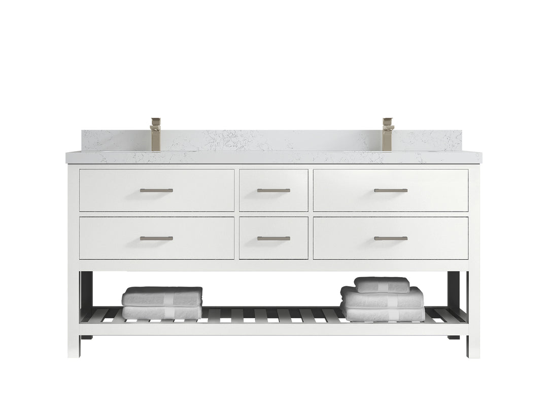 Parker 72 in. W x 22 in. D Double Sink Bathroom Vanity