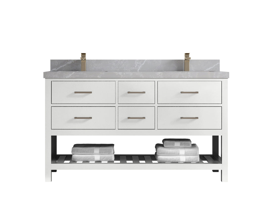 Parker 60 in. W x 22 in. D Double Sink Bathroom Vanity