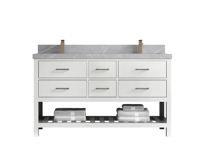 Parker 60 in. W x 22 in. D Double Sink Bathroom Vanity - photo 26